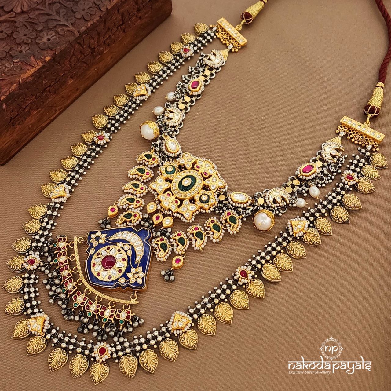 Grand Kundan Pearled Neckpiece (N11482)