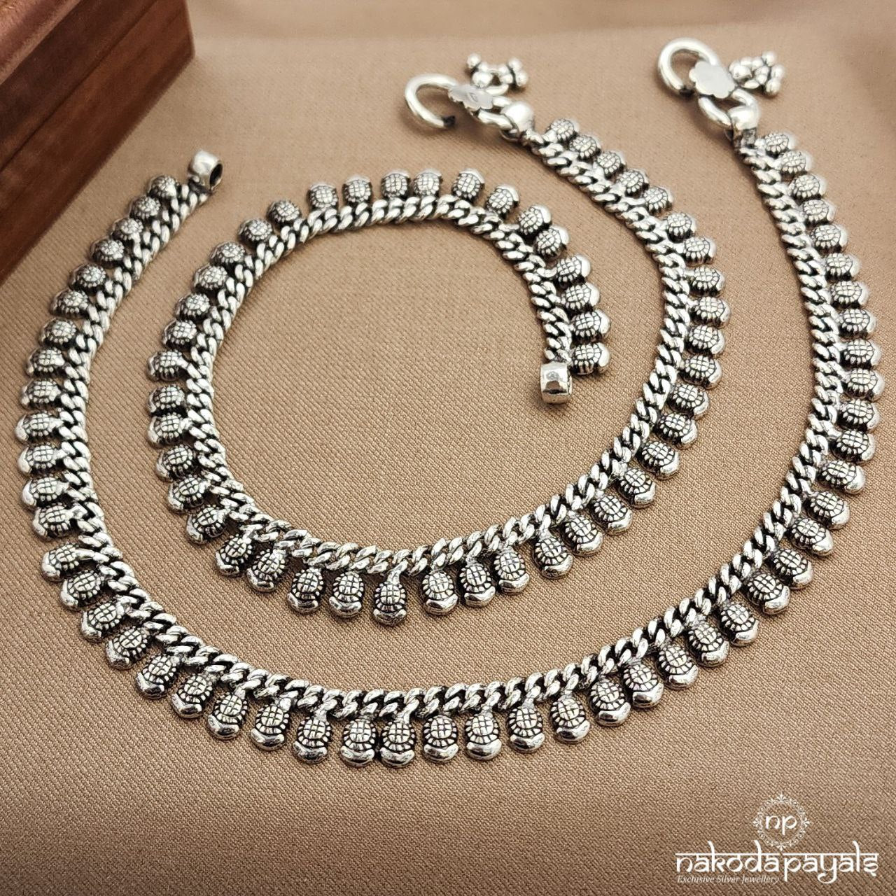 Elegant Drop Braided Anklets (A6529)