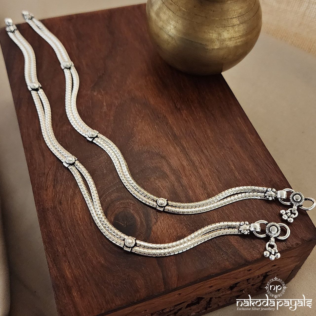 Circular Snake Chain Anklets (A6090)