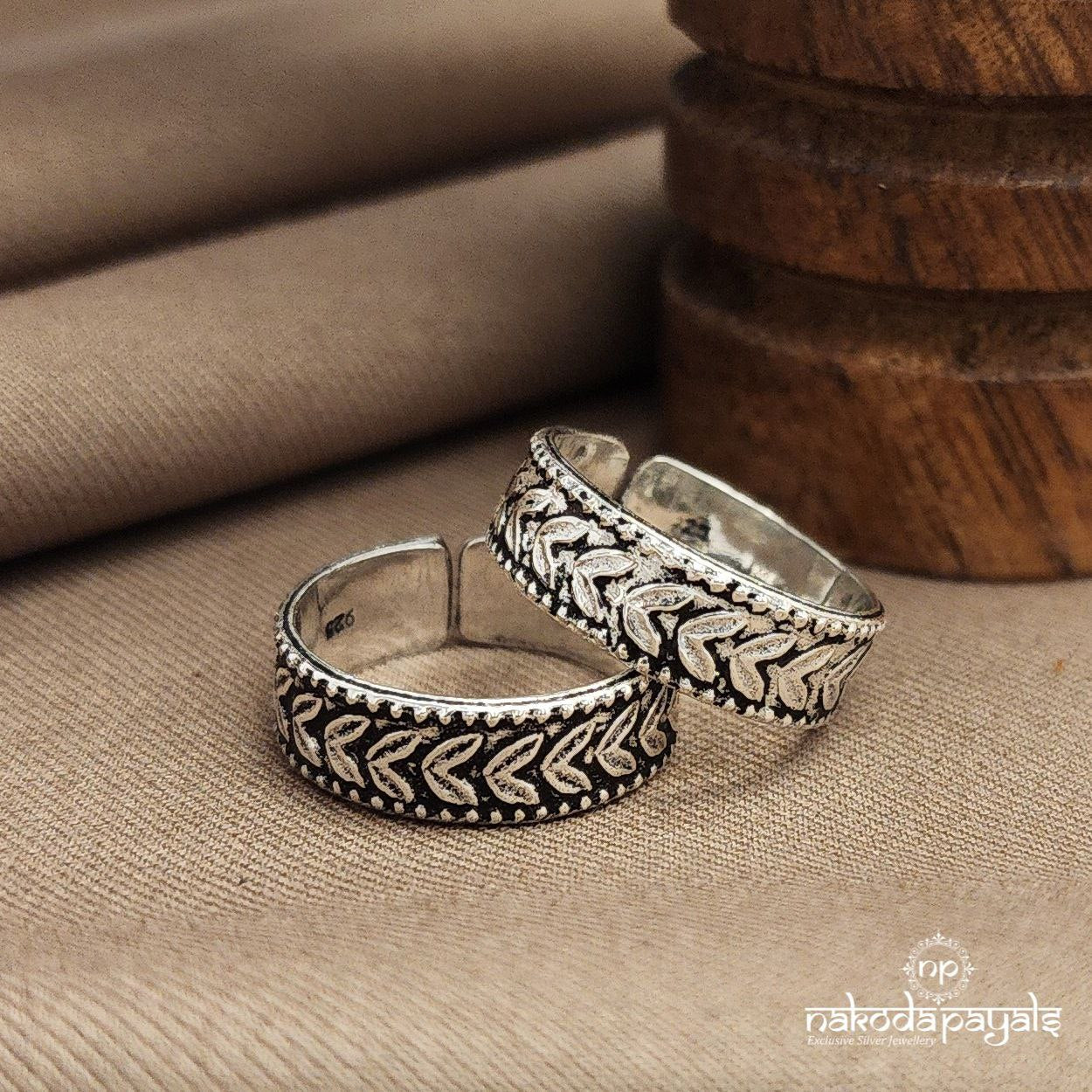 Leafy Oxidised Toebands (T4722)