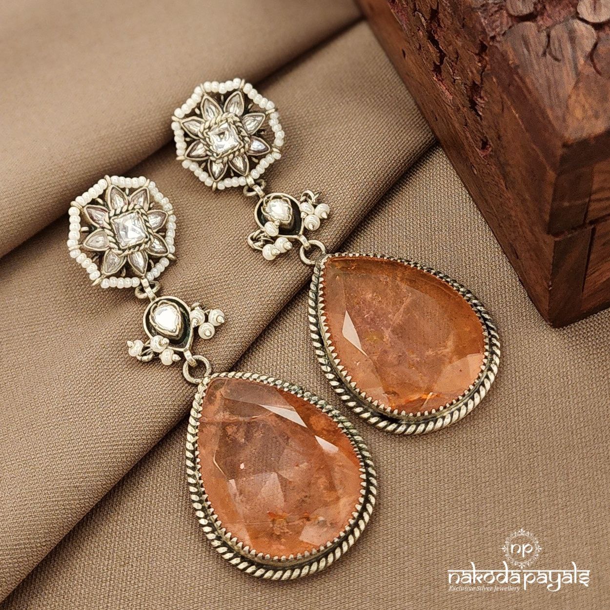 Orange Drop Earrings (C3820)