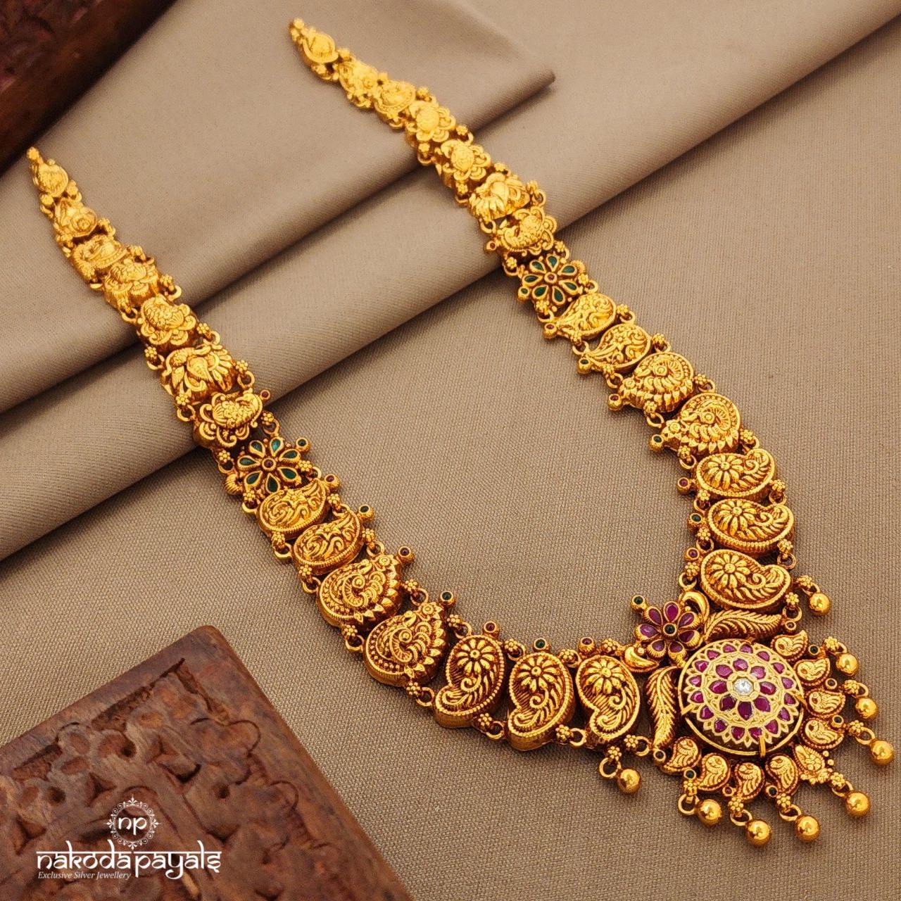 Mango Peacock Neckpiece (Gn9867)