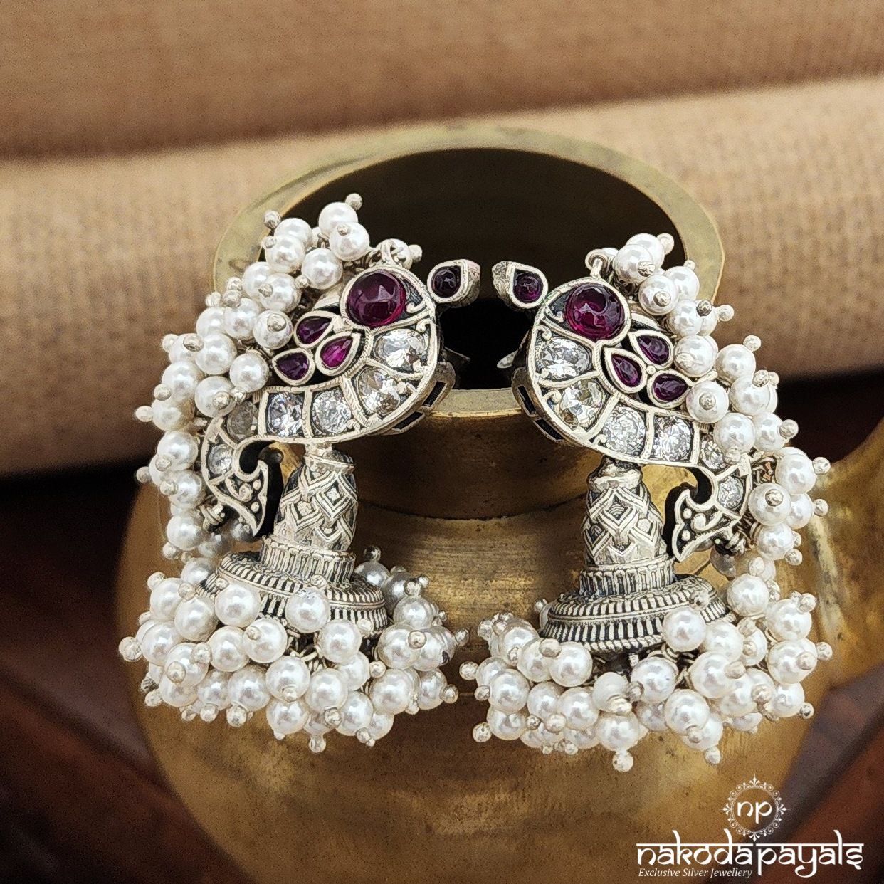 Guttupusalu Peacock Jhumka(J1264)