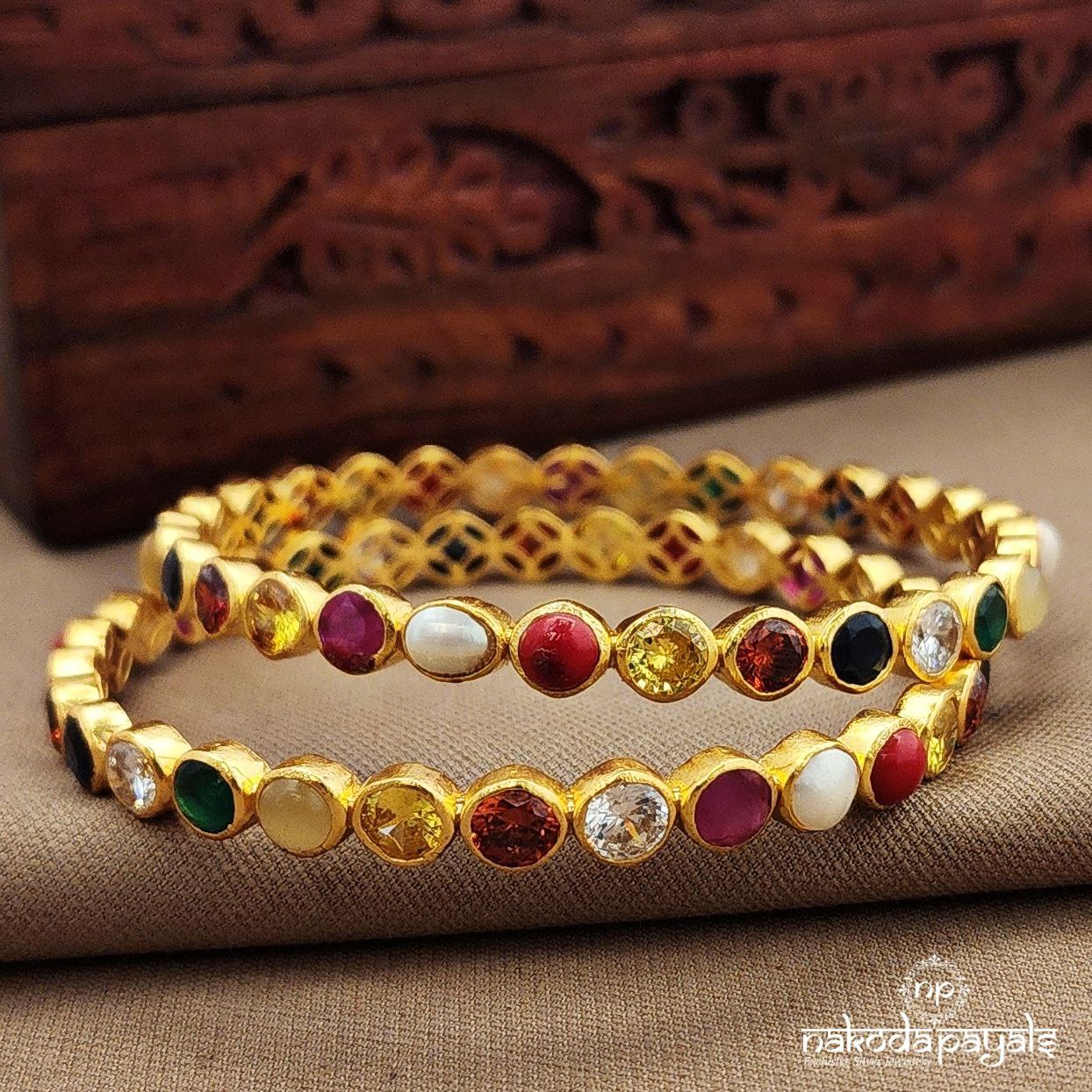 Navaratna Bangles (Gk3251-52)