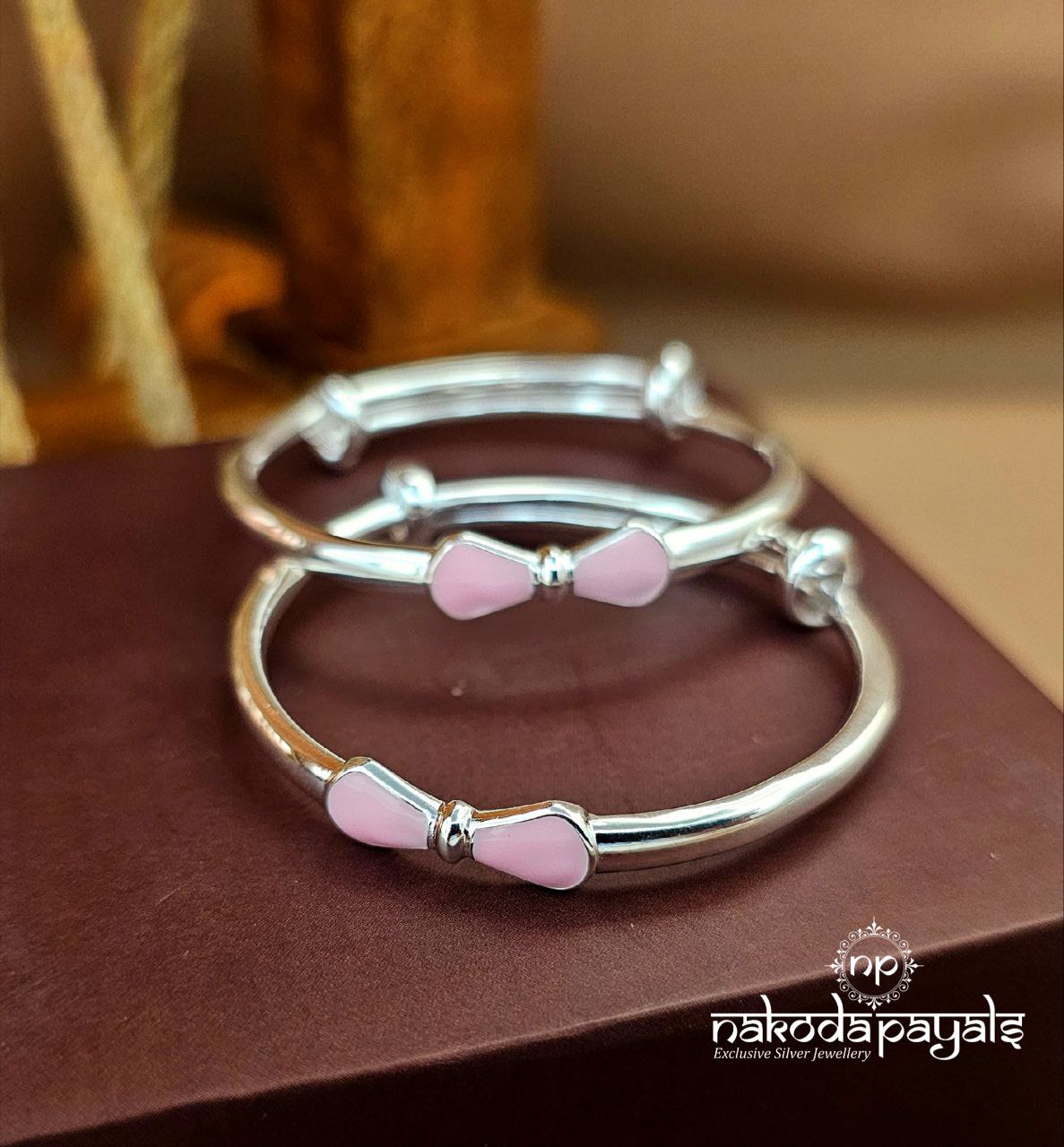 Bow Pink Kada Pair (Ka9451)