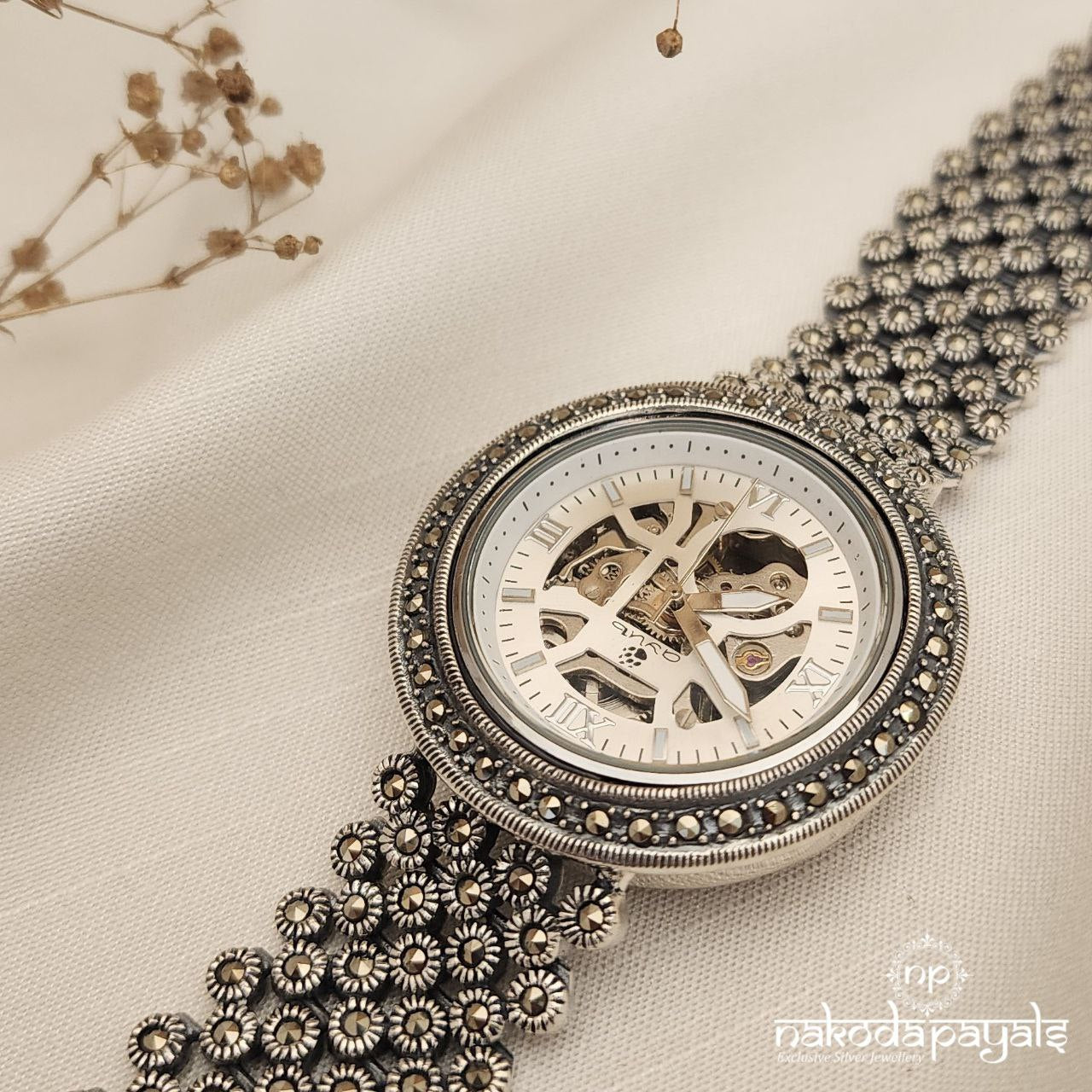 Graceful Marcasite Automatic Watch (W0231)