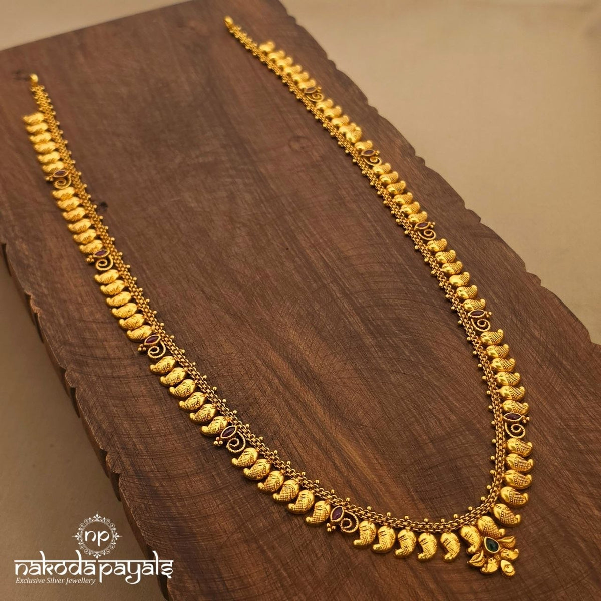 Green Drop Mango Neckpiece (Gn11062)