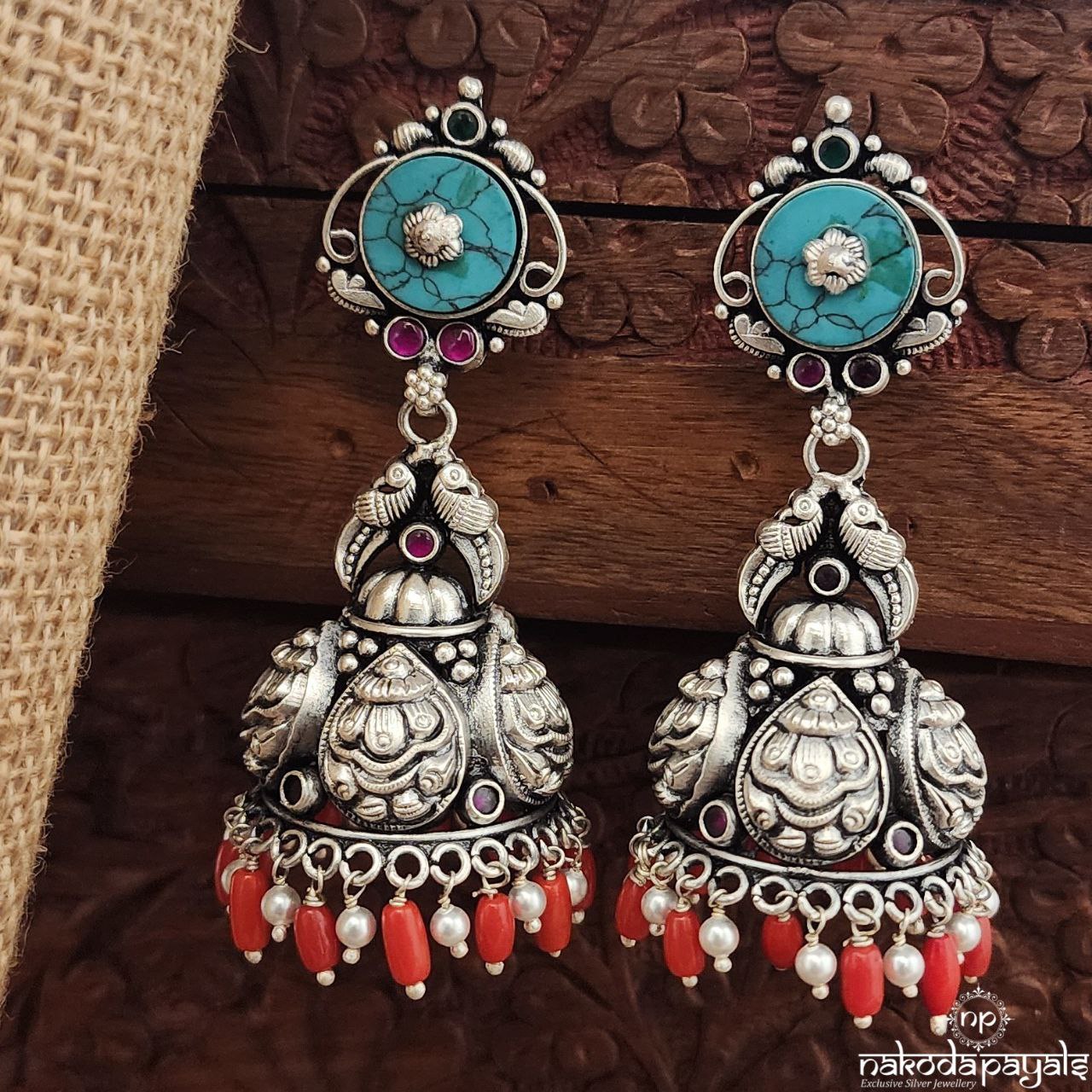 Coral Drops Jhumka (J1494)