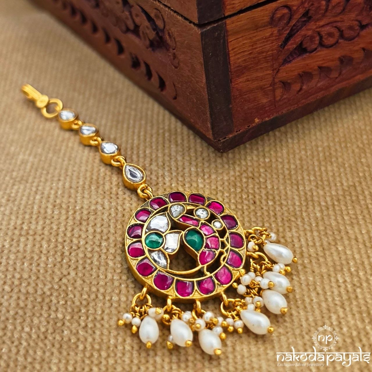 Pearl Drop Maang Tikka (Gm1239)
