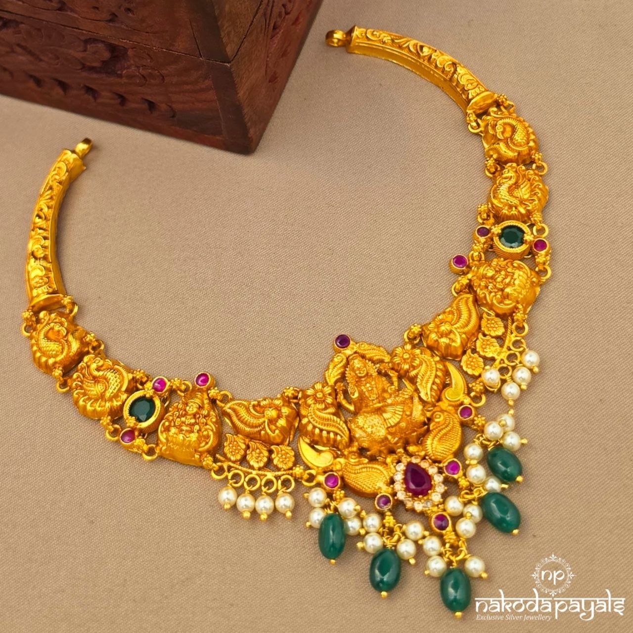 Pearl Drop Lakshmi Neckpiece (Gn10758)