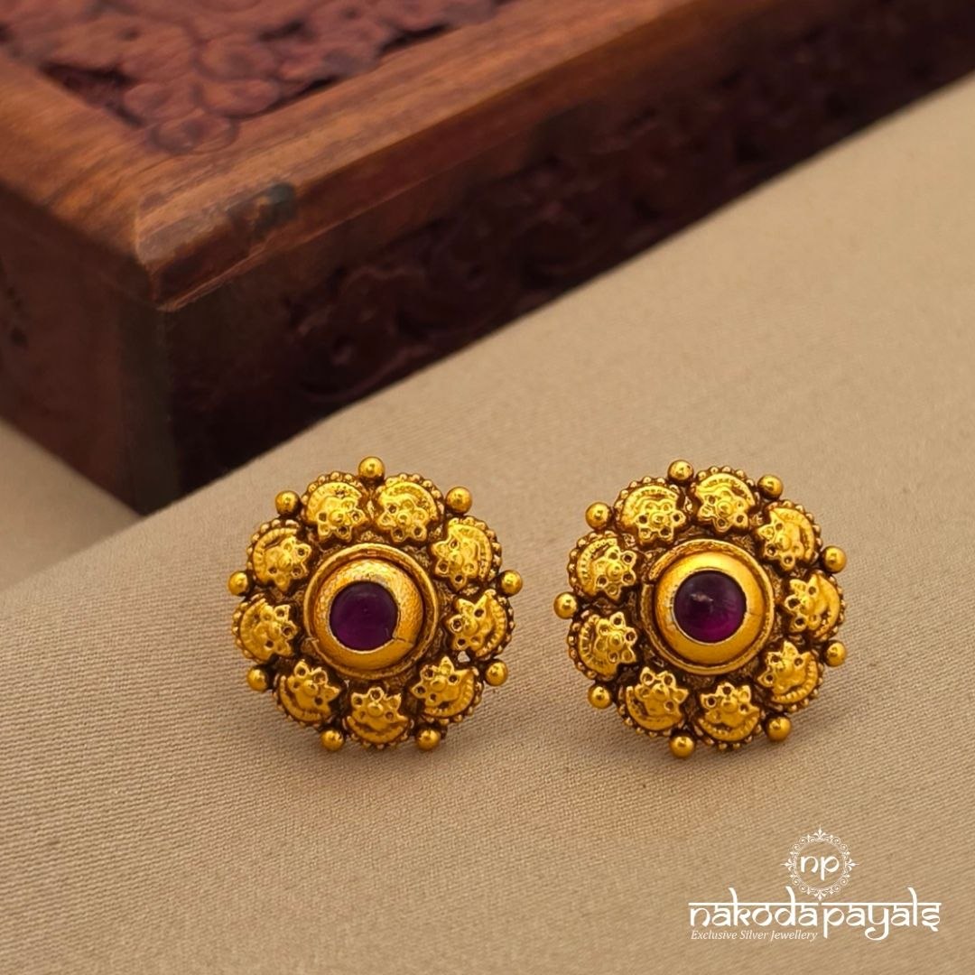 Mango Pink Studs (Ge10909)