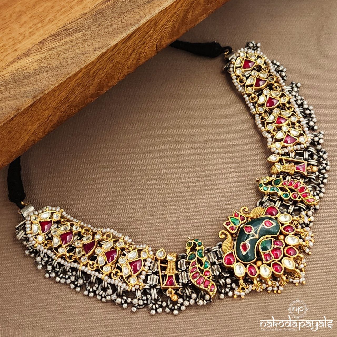 Dual Tone Kundan Neckpiece (N11157)