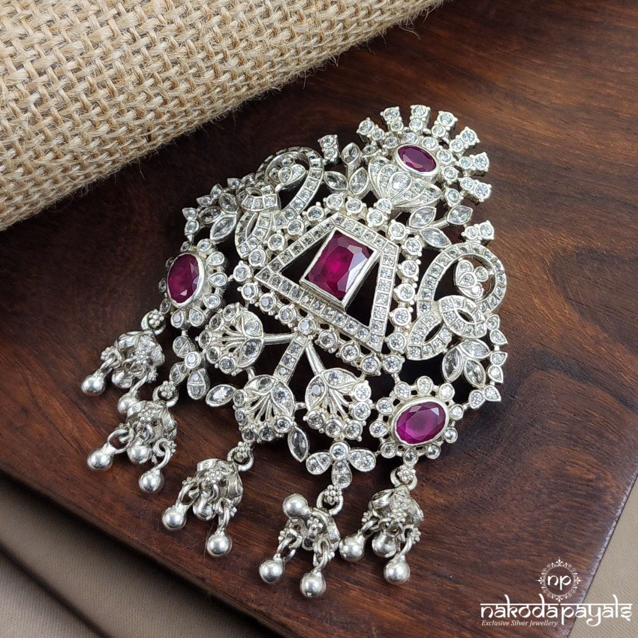 Jhumka Drop Red Pendant (P2389)