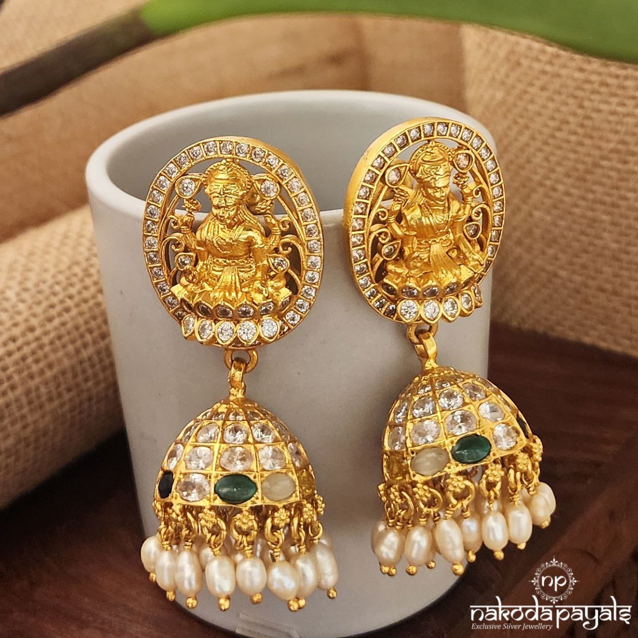 Blessing Navratna Lakshmi Jhumka (Ge8222)