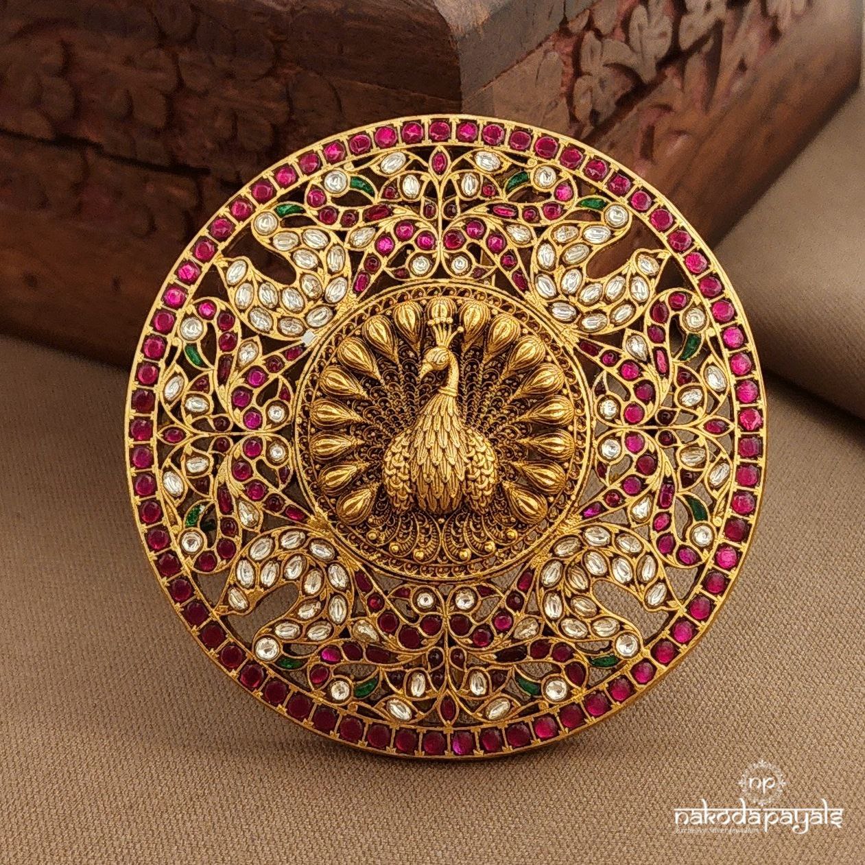 Peacock Kundan Hair Accessories (Ha0107)