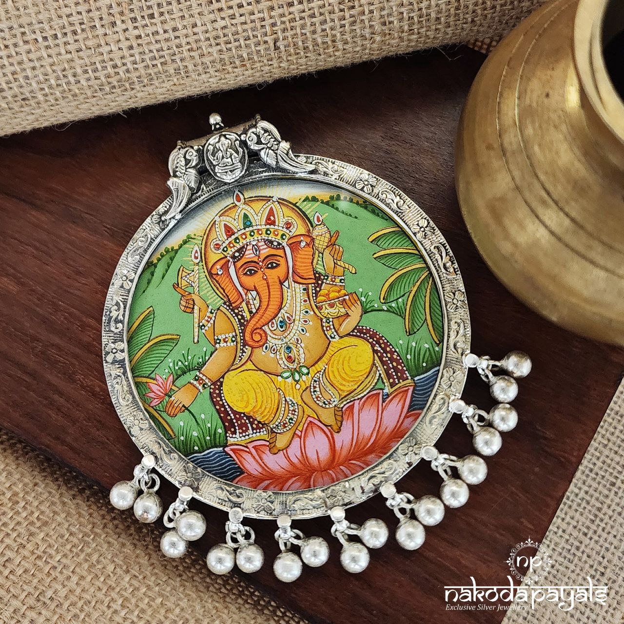 Ganesha Painted Pendant (P2325)