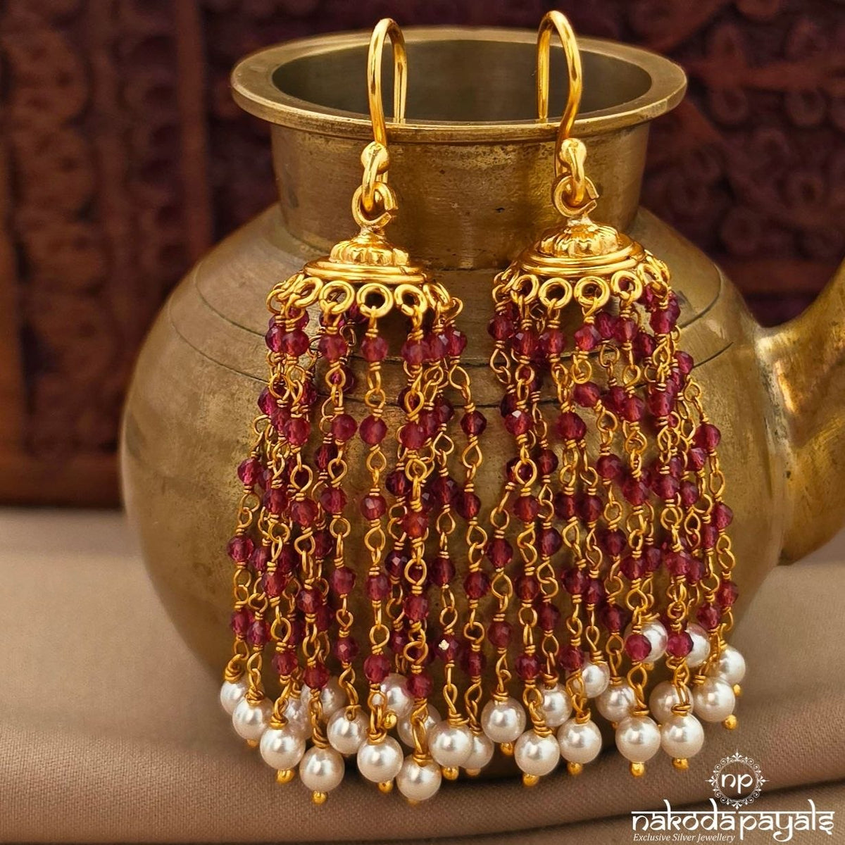 Exclusive Floral Jhumka (Ge11409)