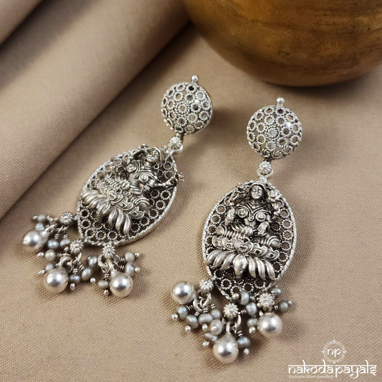 Maha Lakshmi Ball Drop Earrings (C3149)