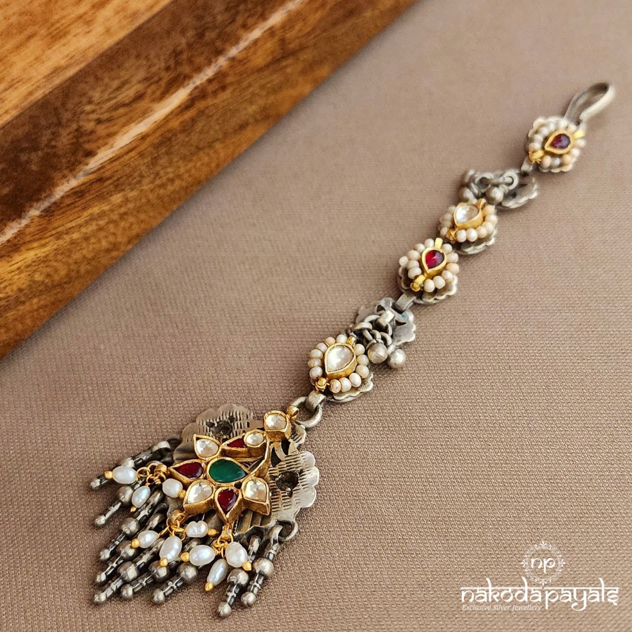 Peacock Dual Tone Maang Tika (M0445)