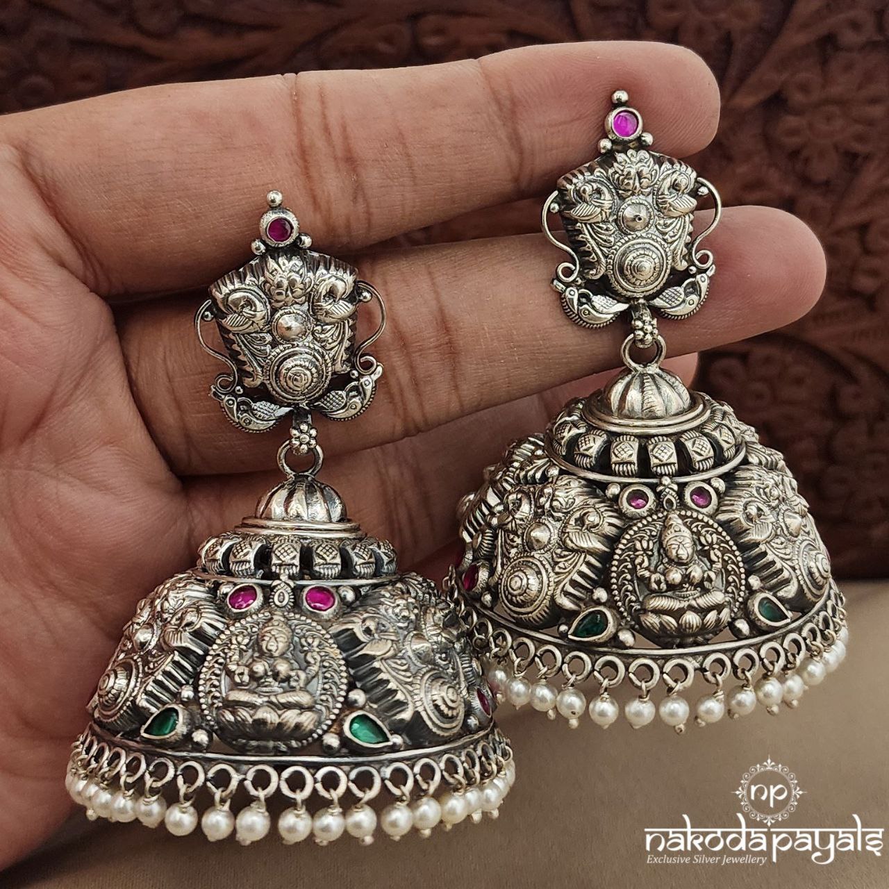 Lakshmi Coined Jhumka (J1344)