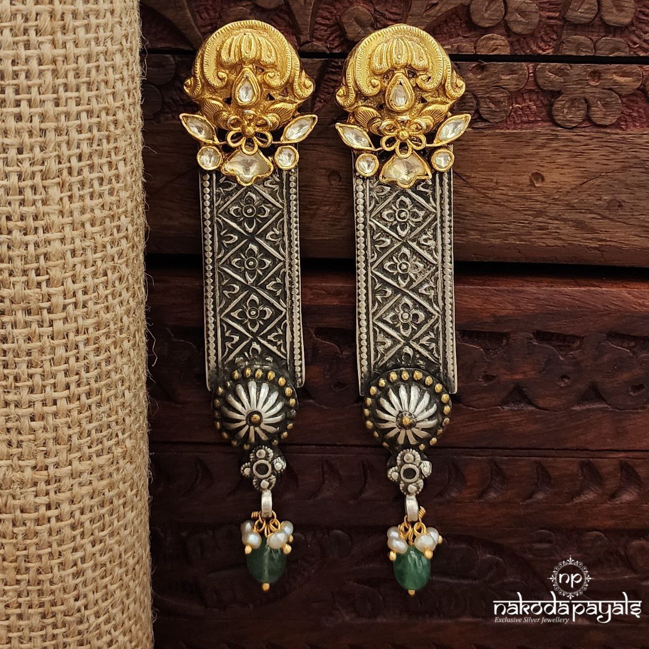 Green Drop Chandbali (Dt1412)