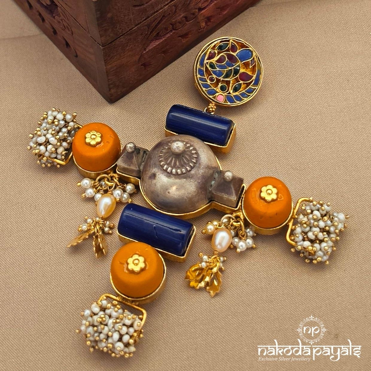 Exquisite Pearl Coral Pendant (Gp2606)