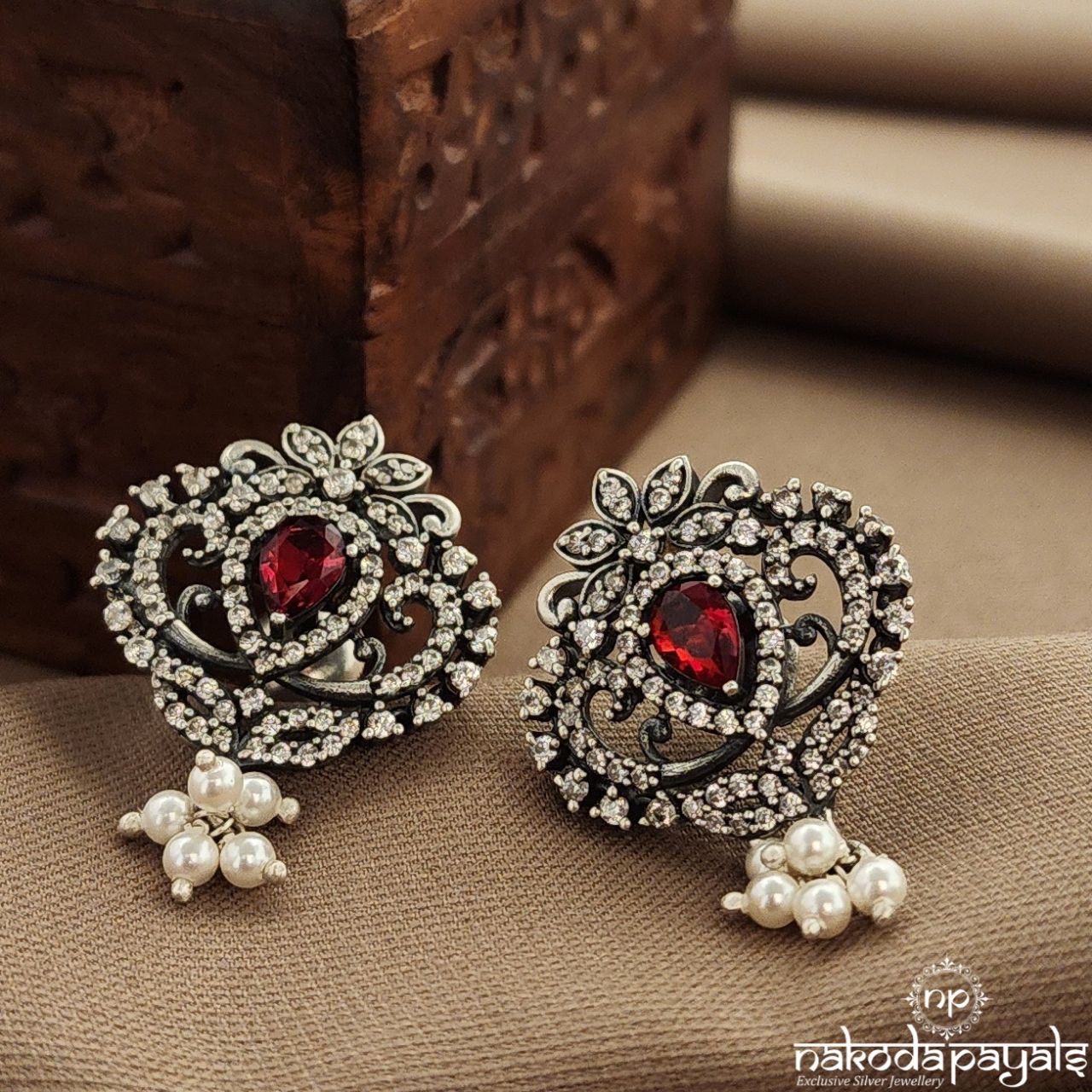 Pearled Drop Studs (S3818)