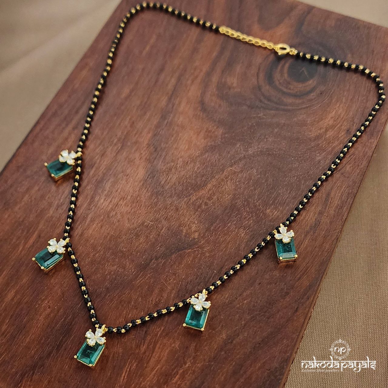 Green Drops Mangalsutra (Ms0598)