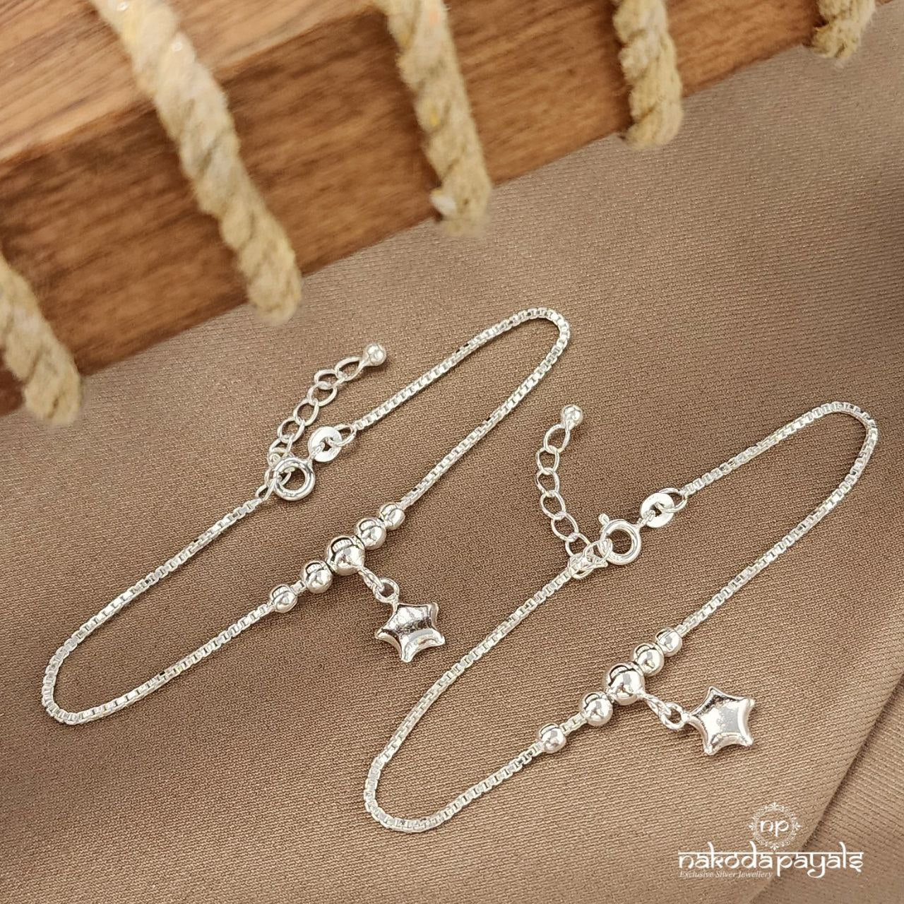Twinkling Star Drop Kids Anklets (Ka9405)