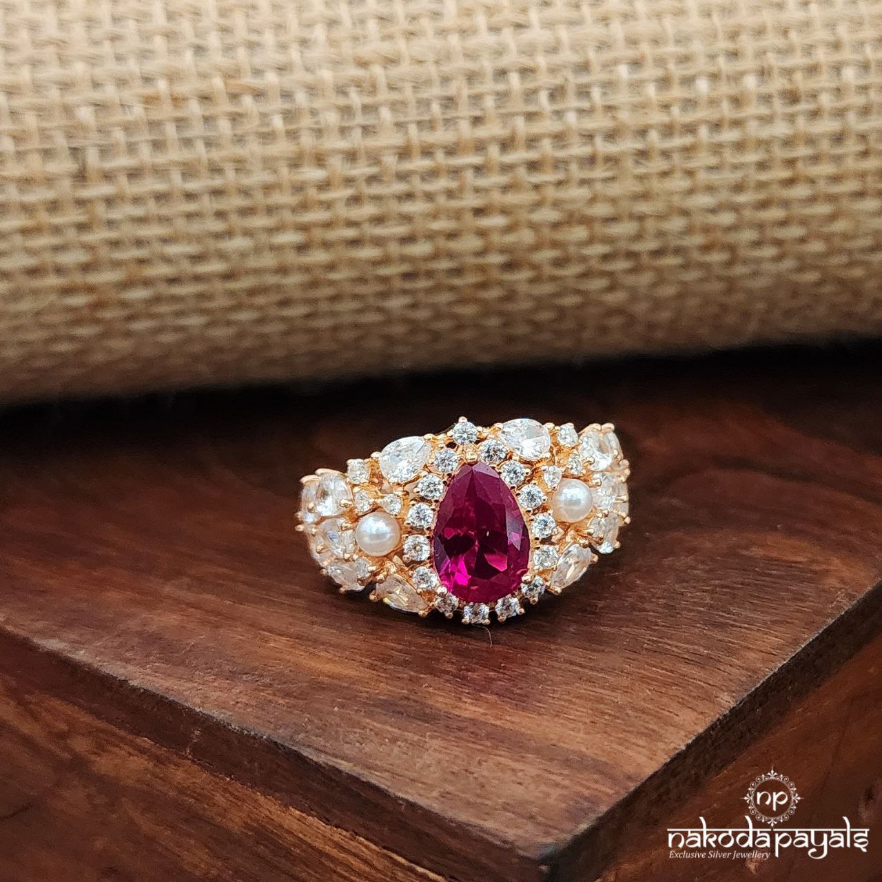 Graceful Ruby Neckpiece Set (St2928)