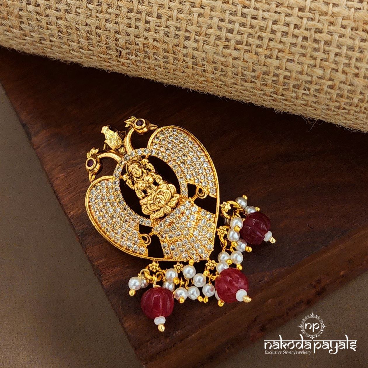 Pink Drop Gandaberunda Pendant (Gp2127)