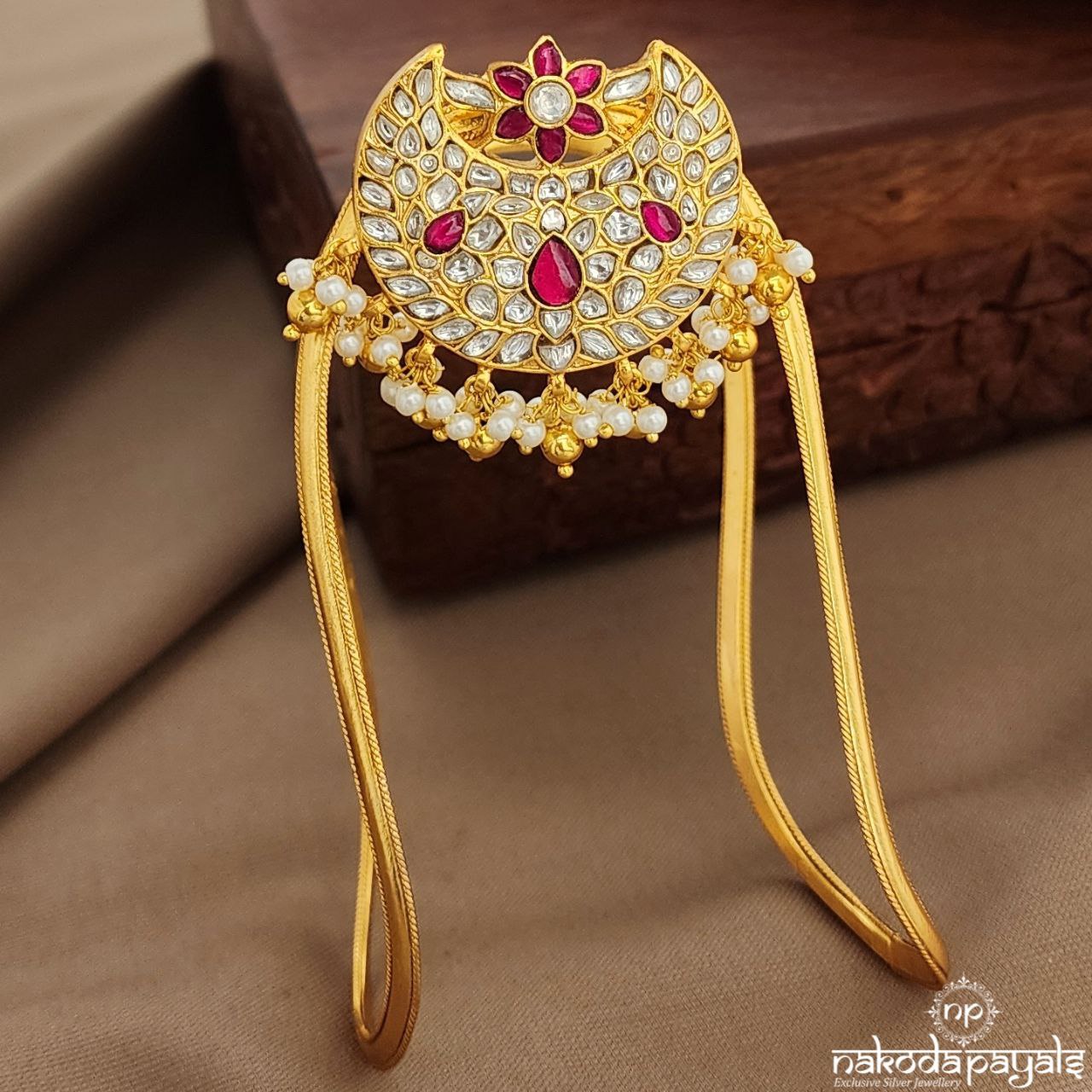Half Moon Kundan Vanki Armlet (Ha0060)