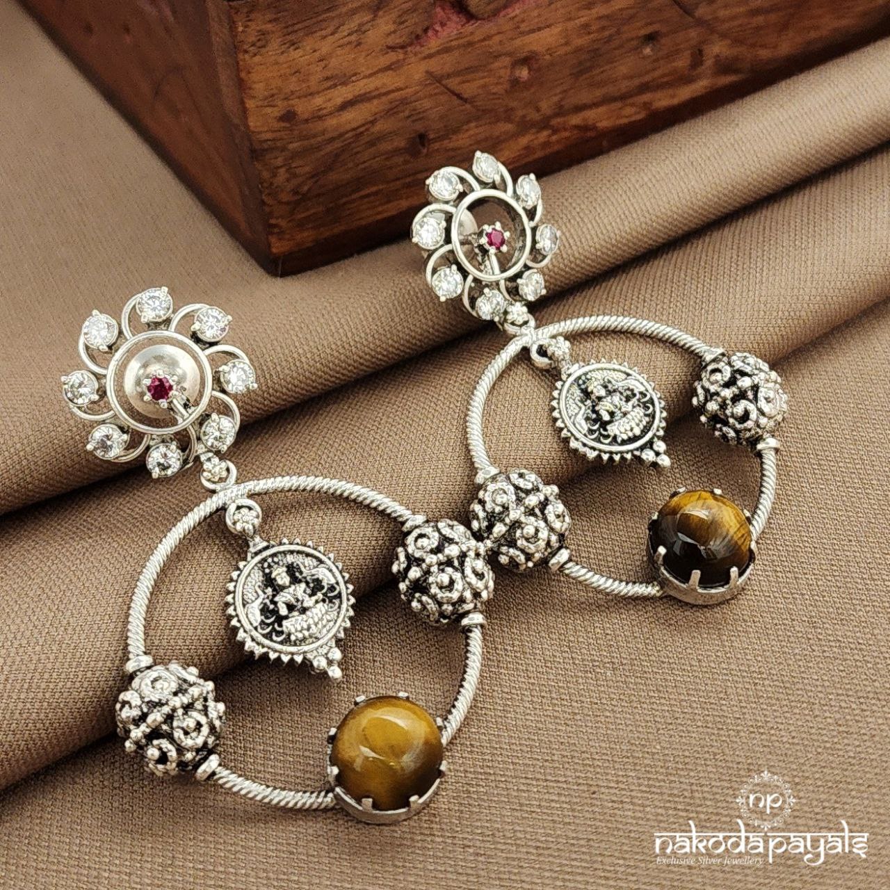 Lakshmi Cat Eye Earrings (C3798)