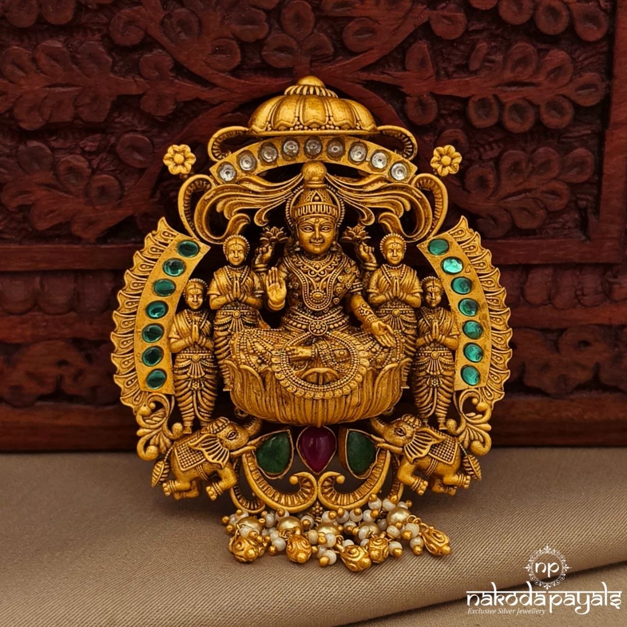 Enchanting Kemp Lakshmi Pendant (Gp2277)