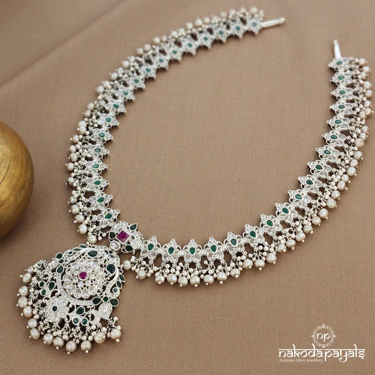 Pearled Multicolor Neckpiece (N11230)