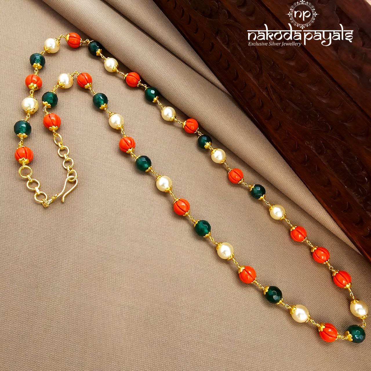 Coral Pearled Neckchain (Gn9965)