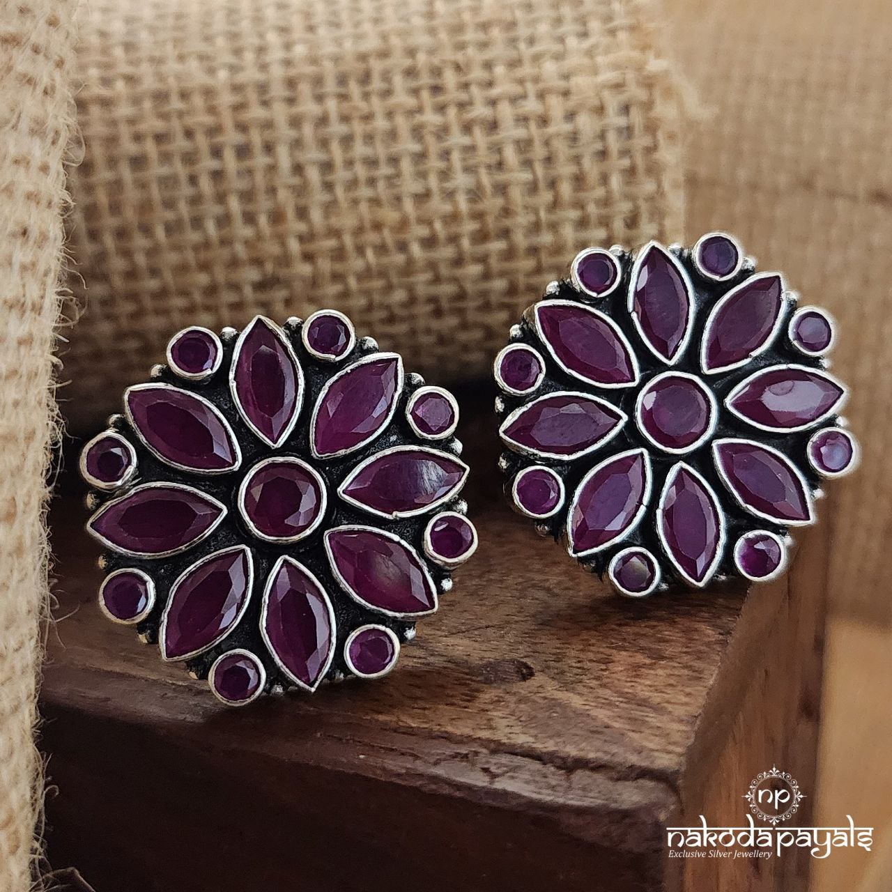 Pink Floral Toerings (T4311)