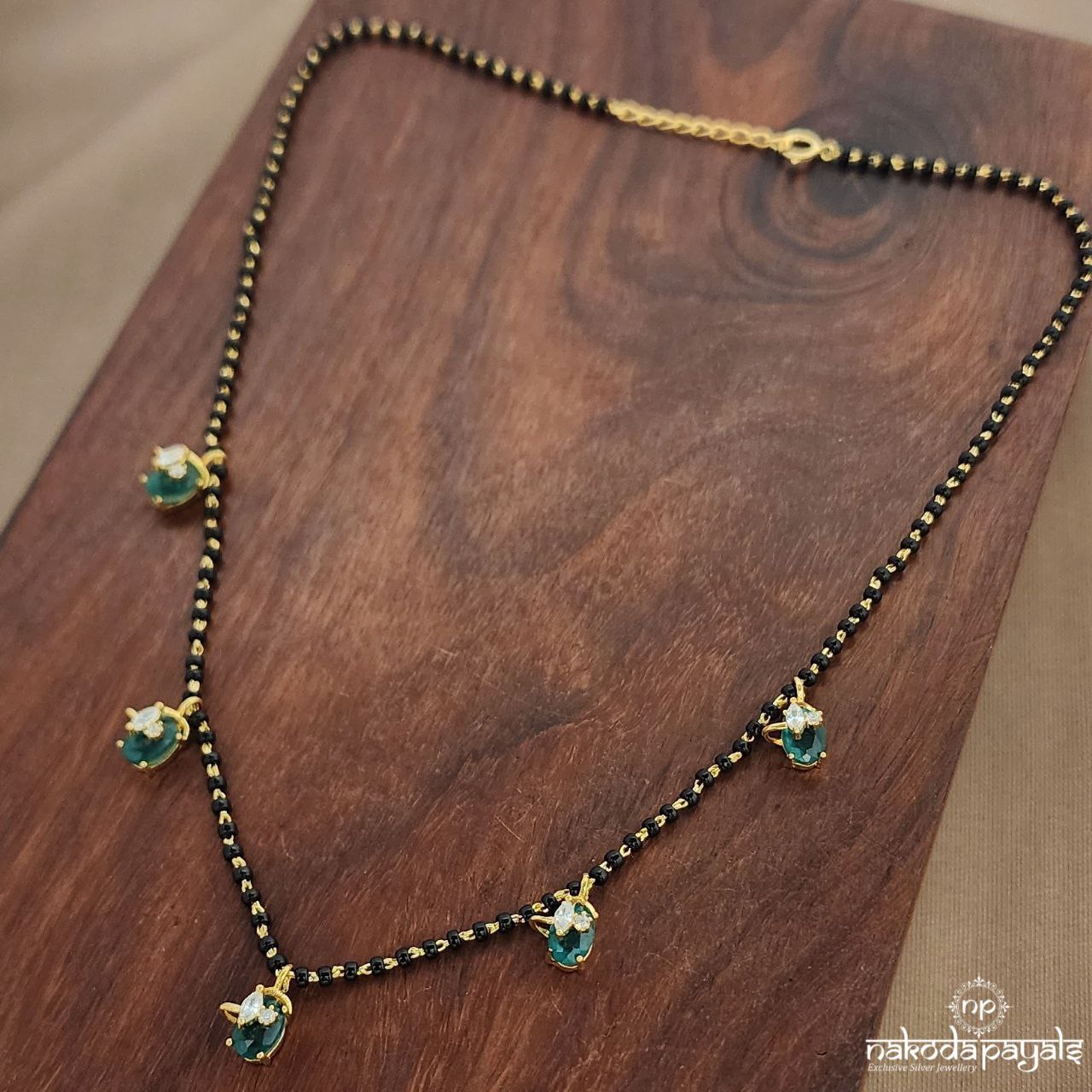 Graceful Greenish Mangalsutra (Ms0602)