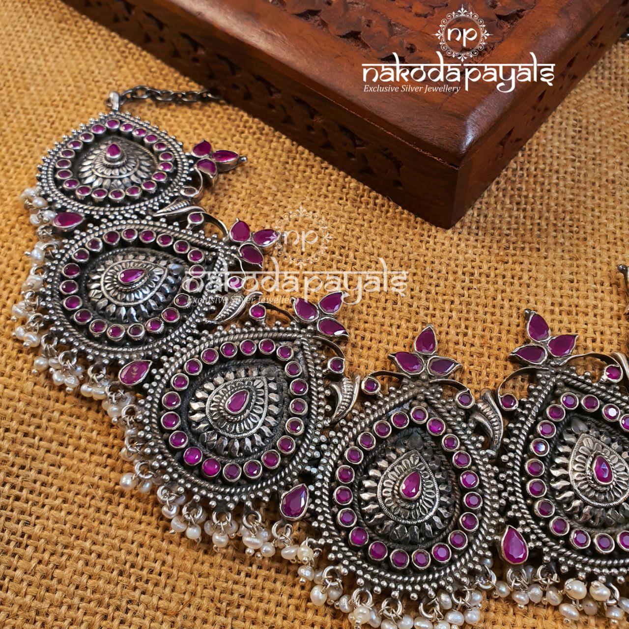 Grand Wide Ruby Necklace