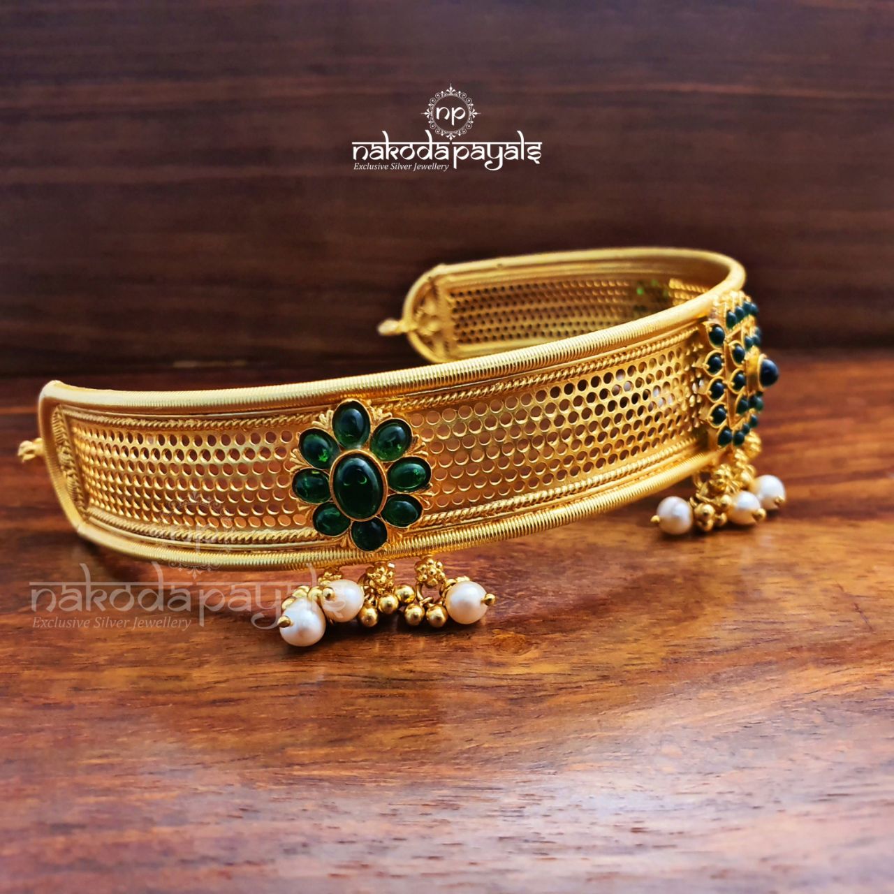 Square Green Belt Choker (Gn1412)