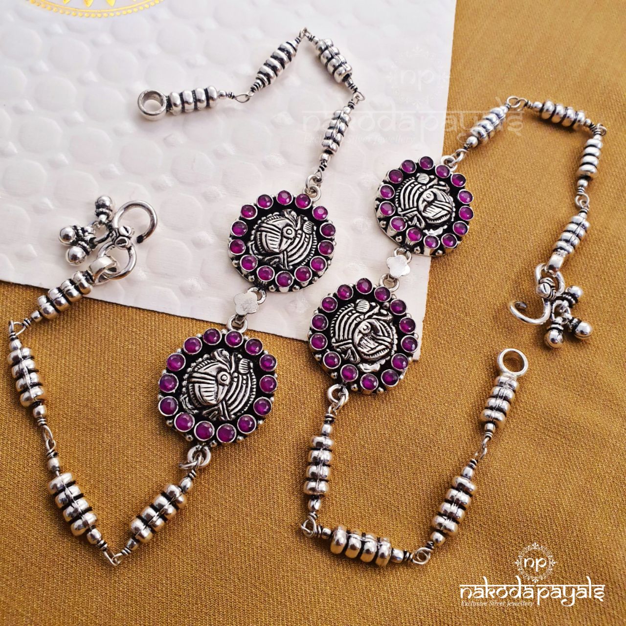 Fashionable Ruby Anklets(A1966)