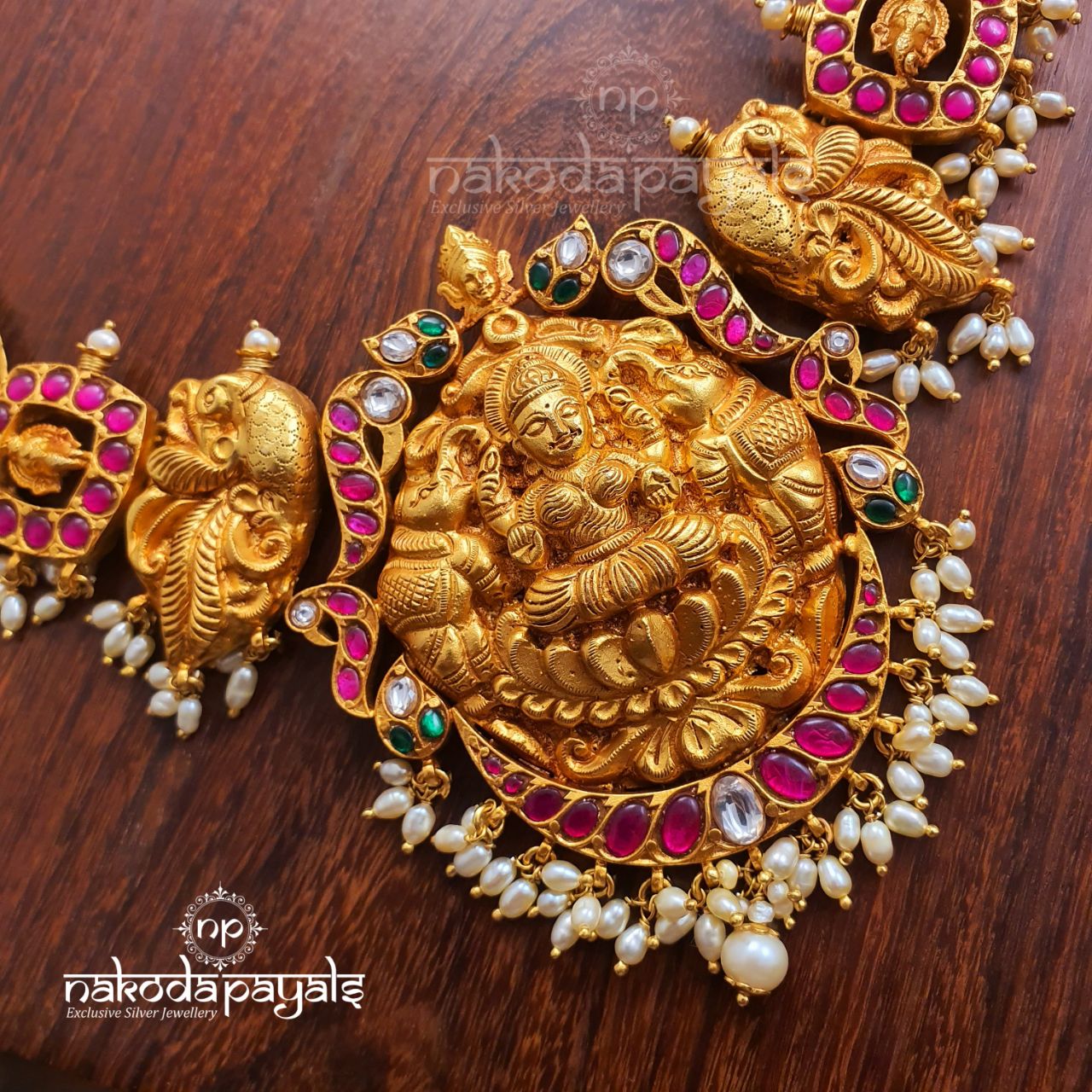 Nakshi Lakshmi Kundan Necklace (Gn1448)
