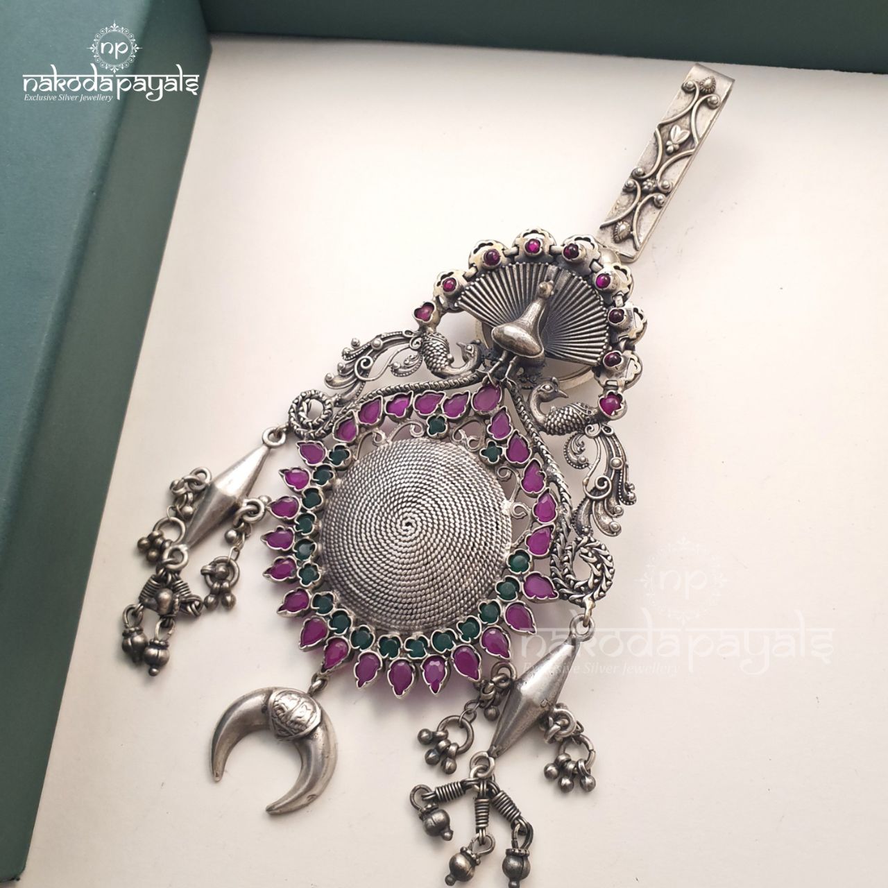 Violet Peacock Geometric Chabichalla