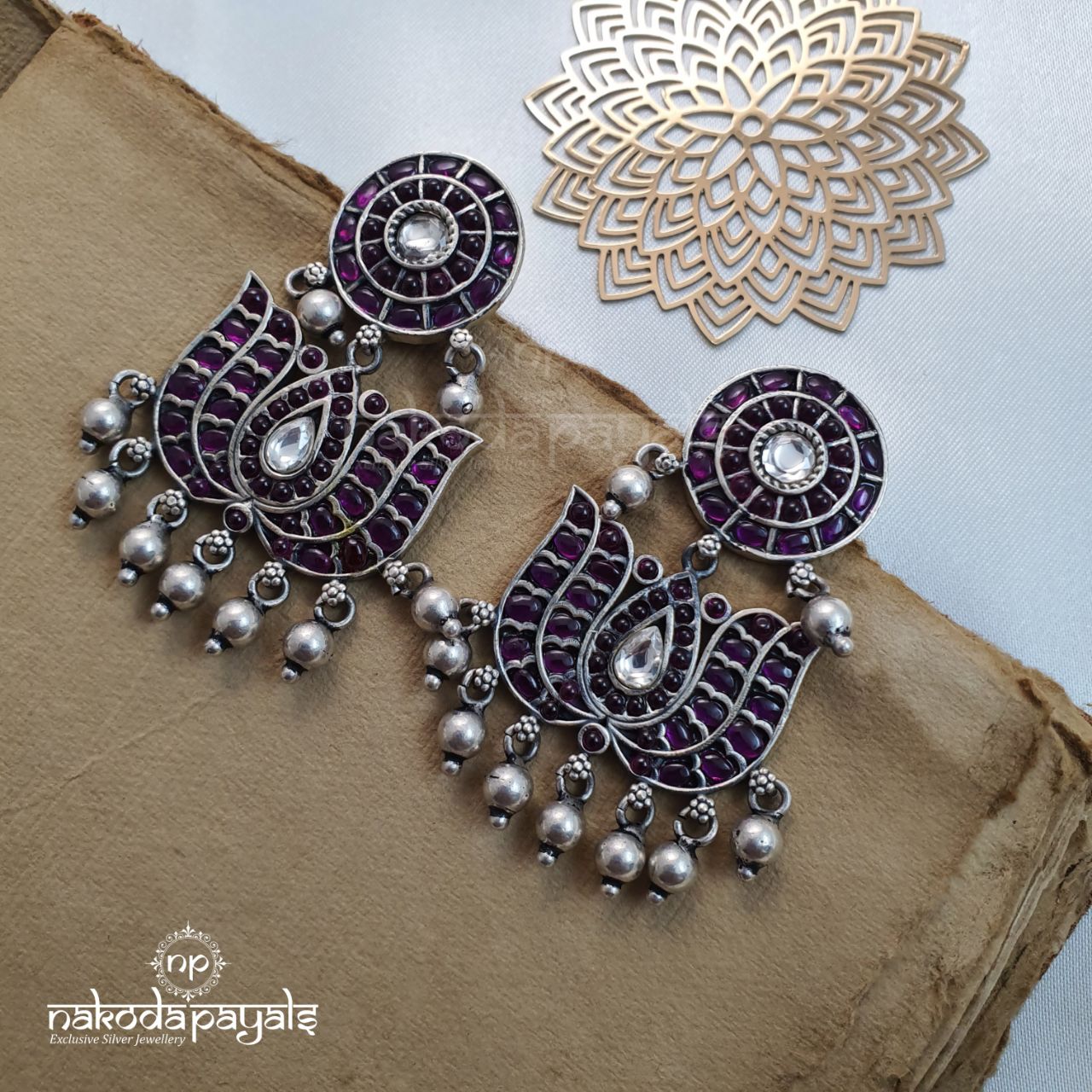 Lotus Ball Drops Chandbali