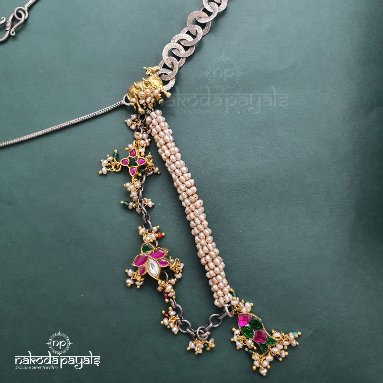 Unique Dual Tone Waist Belt / Neckpiece (D0134)
