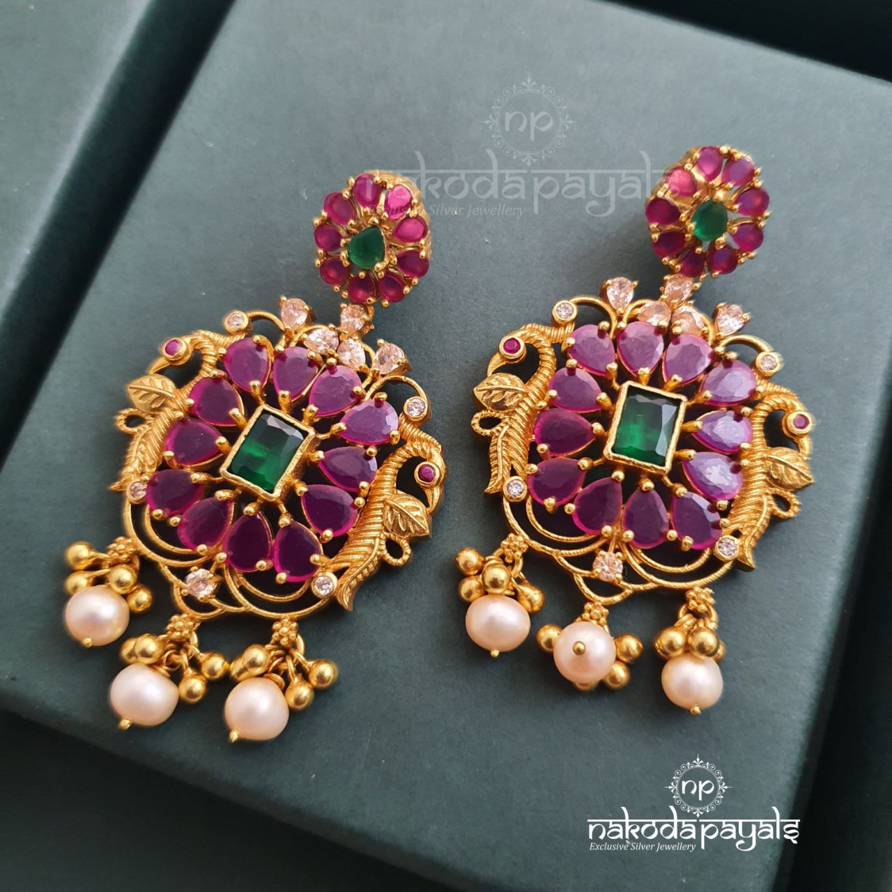 High Fashion Ruby Chandbali