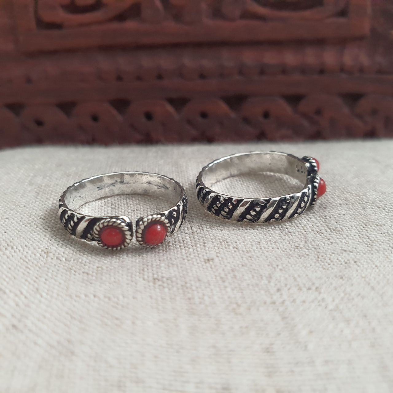 Striped Drop Toerings