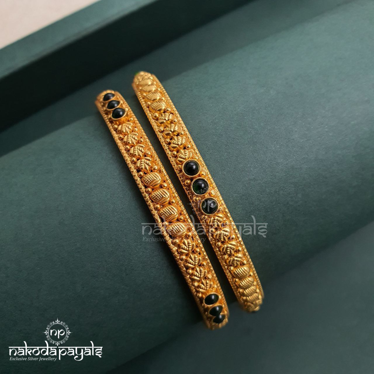 Green Bangle Pair