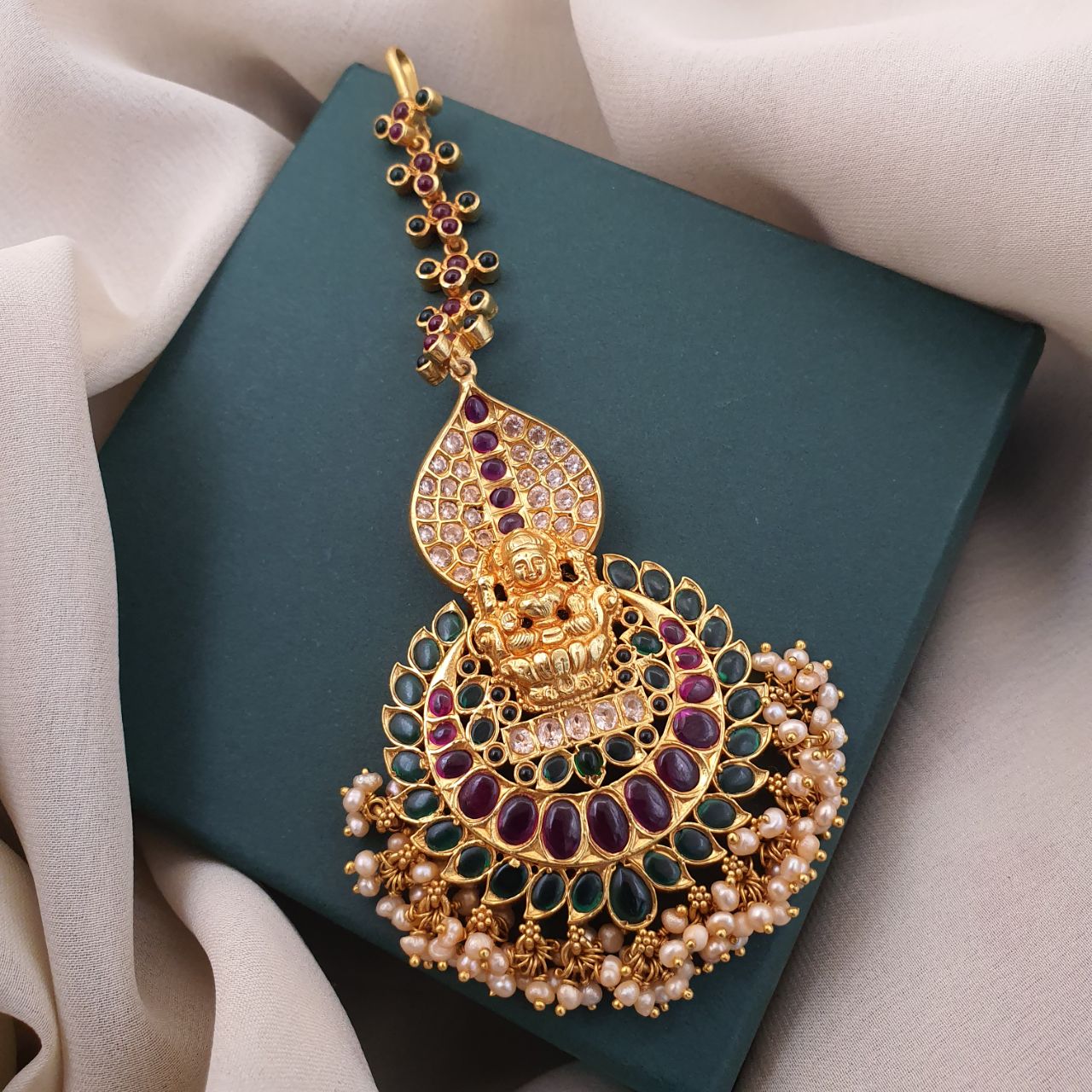 Lakshmi Pearly Maang Tikka (GM0431)