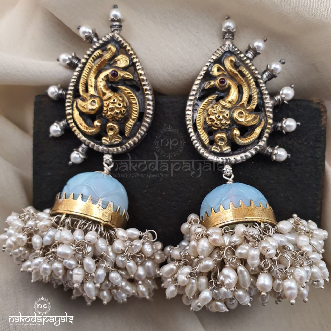 Exquisite Peacock Jhumka